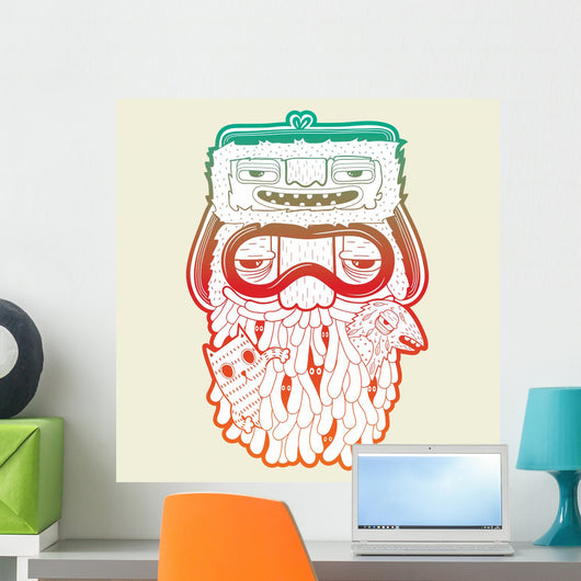 Bearded Man With Animals