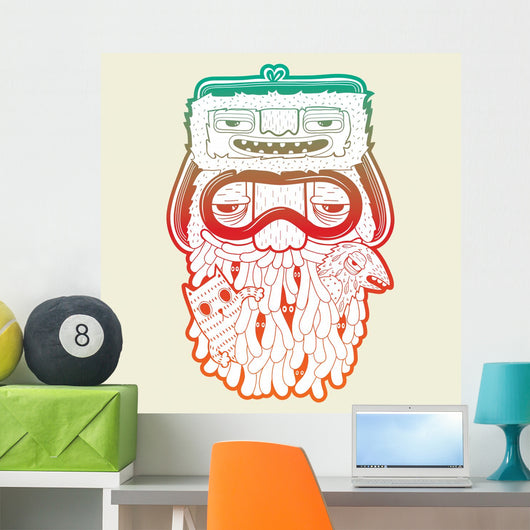 Bearded Man With Animals