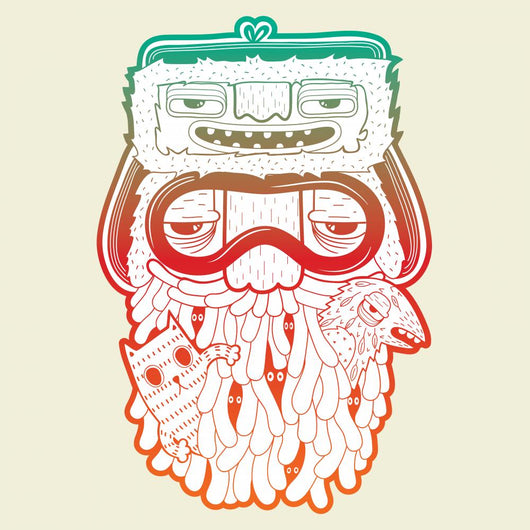Bearded Man With Animals