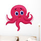 Octopus cartoon Wall Decal
