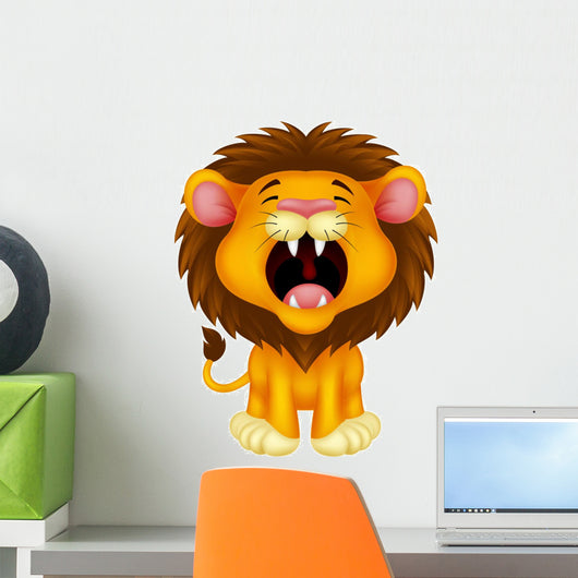 Lion Roaring Wall Decal