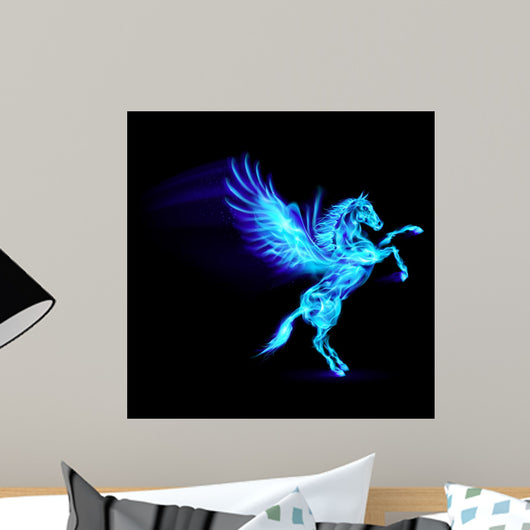 Fire Pegasus. Wall Mural