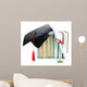Medal for achievement in education with diploma, hat and books