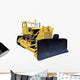 yellow Bulldozer Wall Decal