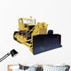 yellow Bulldozer Wall Decal