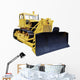 yellow Bulldozer Wall Decal