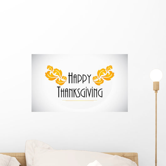 Happy Thanksgiving background with special flower design