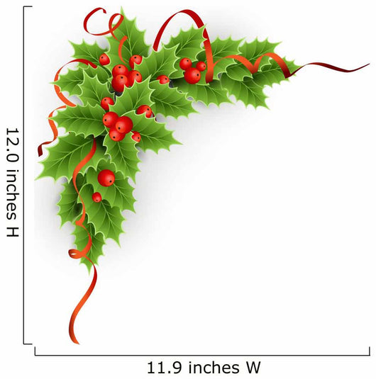Christmas  holly with berries.