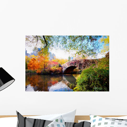 Autumn in Central Park, New York Wall Mural