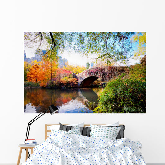 Autumn in Central Park, New York Wall Mural