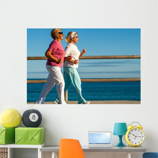 Golden Girls Jogging along Wall Decal