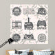 Retro Video Game Wall Decal