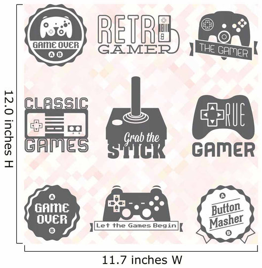 Retro Video Game Wall Decal