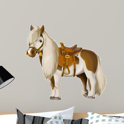 The illustration of the kids - smiling horses - icon - wild west