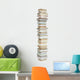 Book Stack Wall Decal