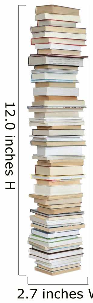 Book Stack Wall Decal