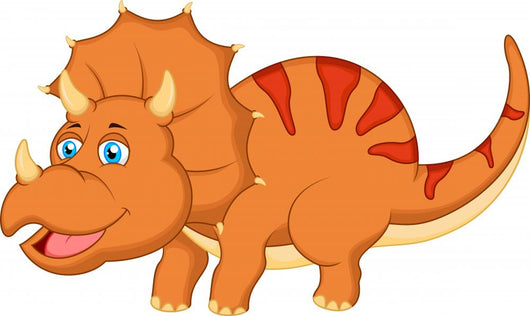Cute Dinosaur Cartoon Wall Decal