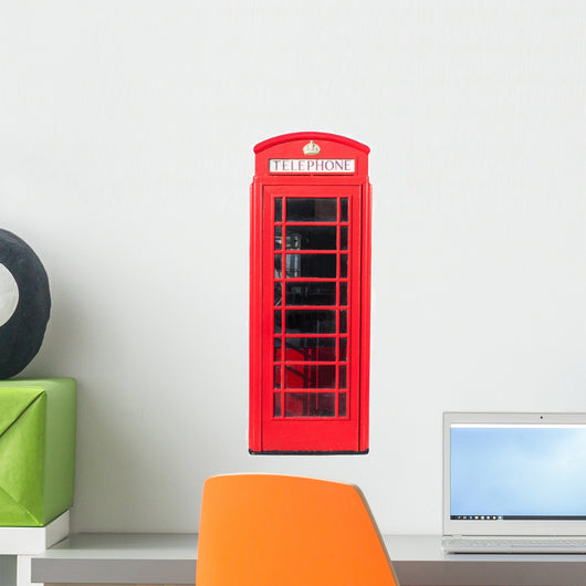 Red Telephone Box on White
