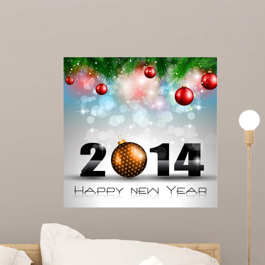 2014 New Year Colorful Background