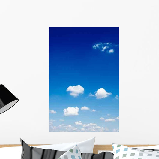 Beautiful White Clouds Blue Wall Decal