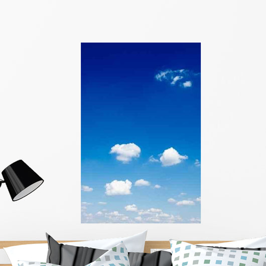 Beautiful White Clouds Blue Wall Decal