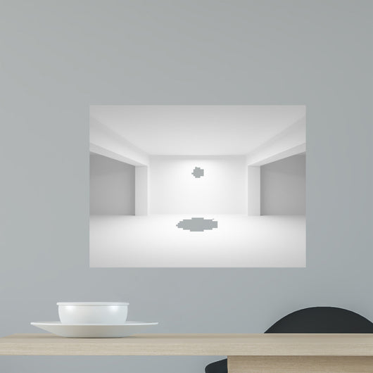 Abstract white empty interior perspective background