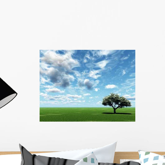 Alone Tree and Beautiful Wall Decal Design 2