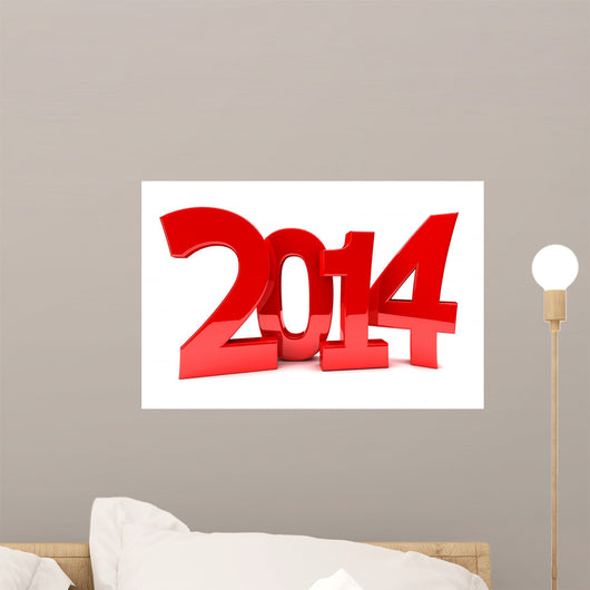 2014 in shiny red numbers