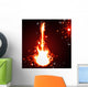 Fiery guitar Wall Mural