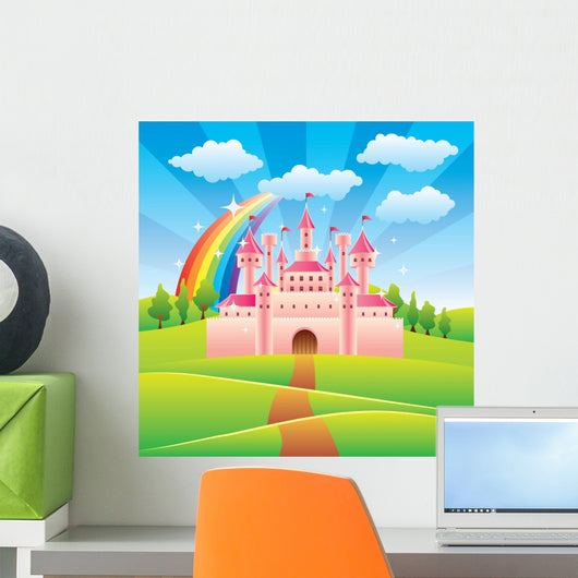 Fairy Tale Castle Vector Illustration