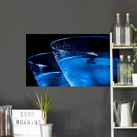 Pair of Glasses of Fresh Cocktail