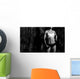 Muscled Woman with Barbells Wall Decal