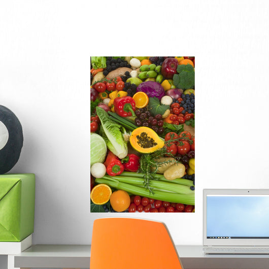 Vegetables and Fruits Wall Mural