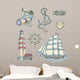 Set of vector nautical illustrations