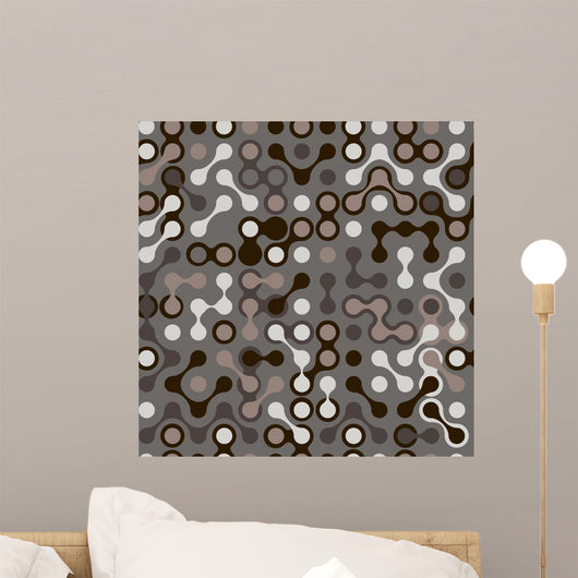 Abstract Pattern Grey and Wall Decal