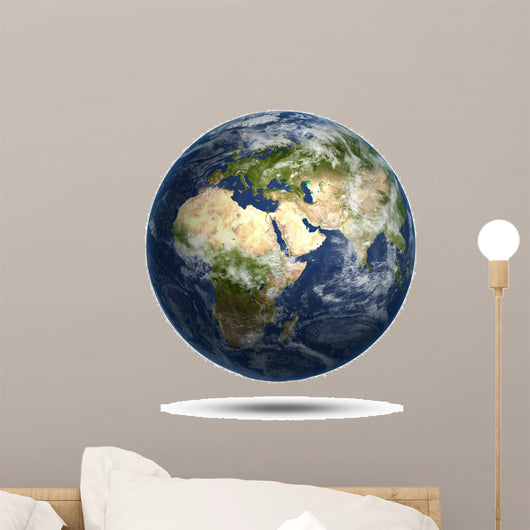 Planet Earth white isolated