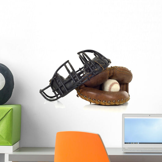 Baseball Catcher's Gear Wall Mural