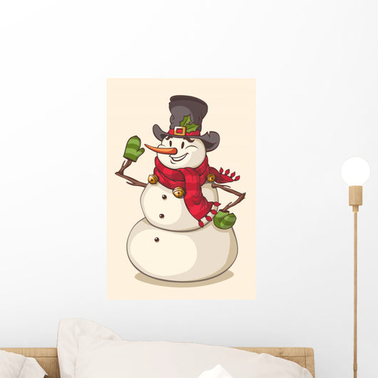 Christmas snowman Wall Decal