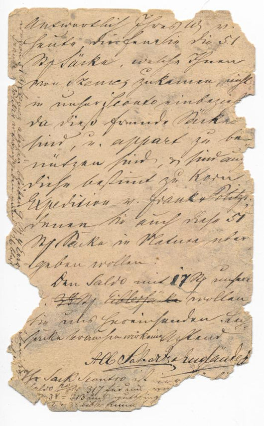 Old german handwriting - circa 1881