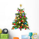 Cheerful colorful Christmas tree