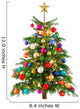 Cheerful colorful Christmas tree
