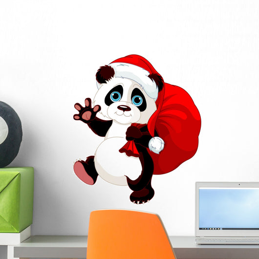 Panda with a sack full of gifts