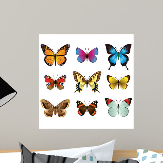 Butterflies photo-realistic vector set