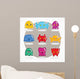 Retro video game monsters Wall Decal