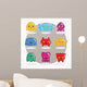Retro video game monsters Wall Decal