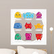 Retro video game monsters Wall Decal