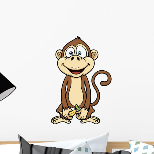 Vector Illustration of Monkey With Banana