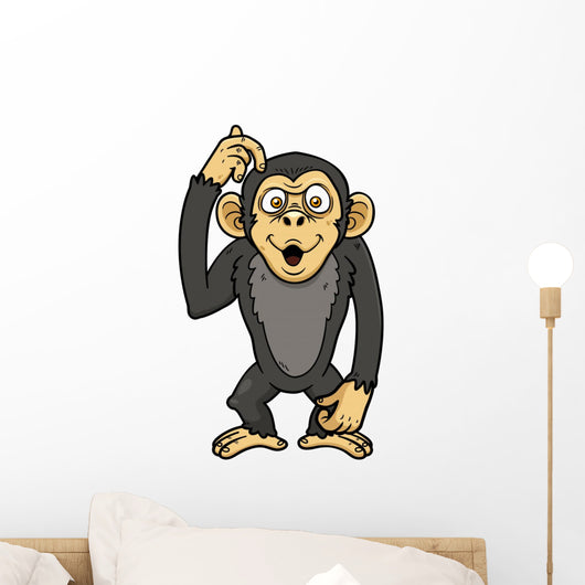 Vector Illustration of Monkey Wall Decal