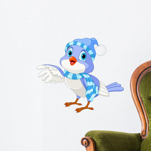 Cute Winter Bird Wall Decal