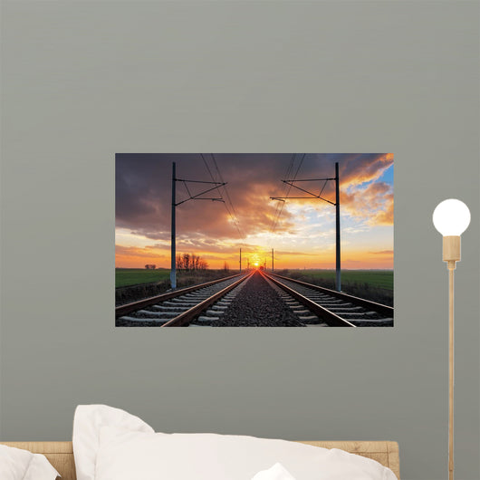 Railrway at Sunset